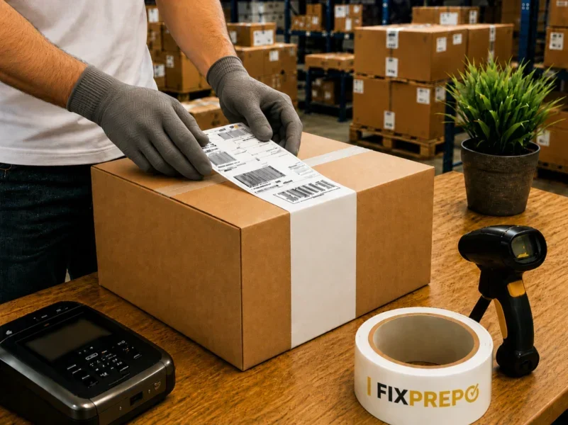Amazon FBA prep labeling service in UK warehouse